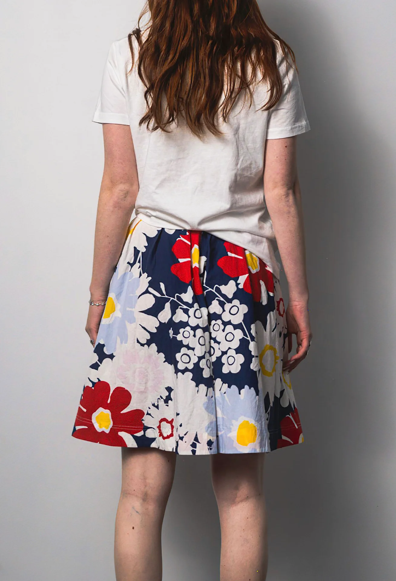 Boomerang - White Skirt with pattern (34)