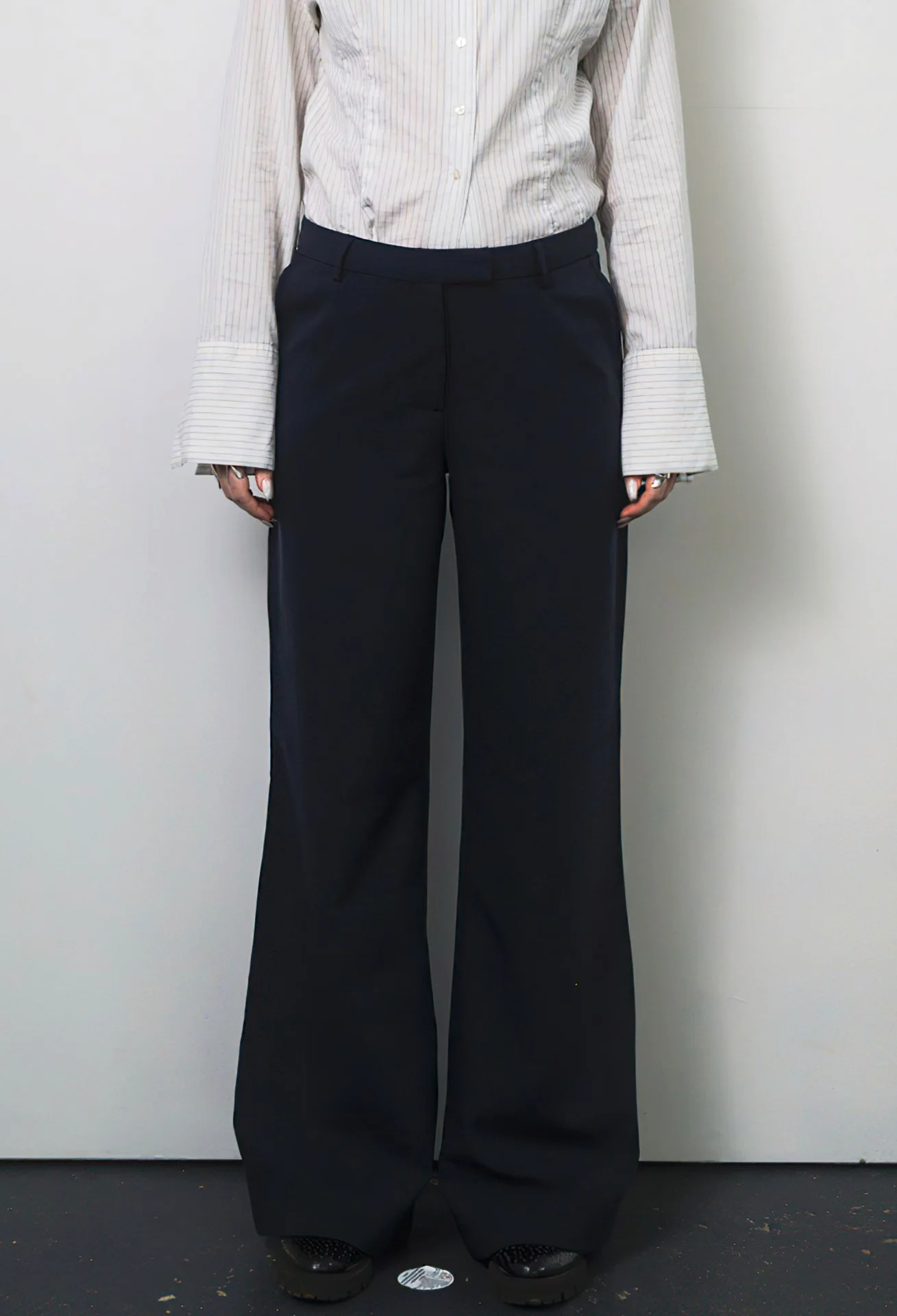Hennes - Navy Vintage Suit Trousers (38)