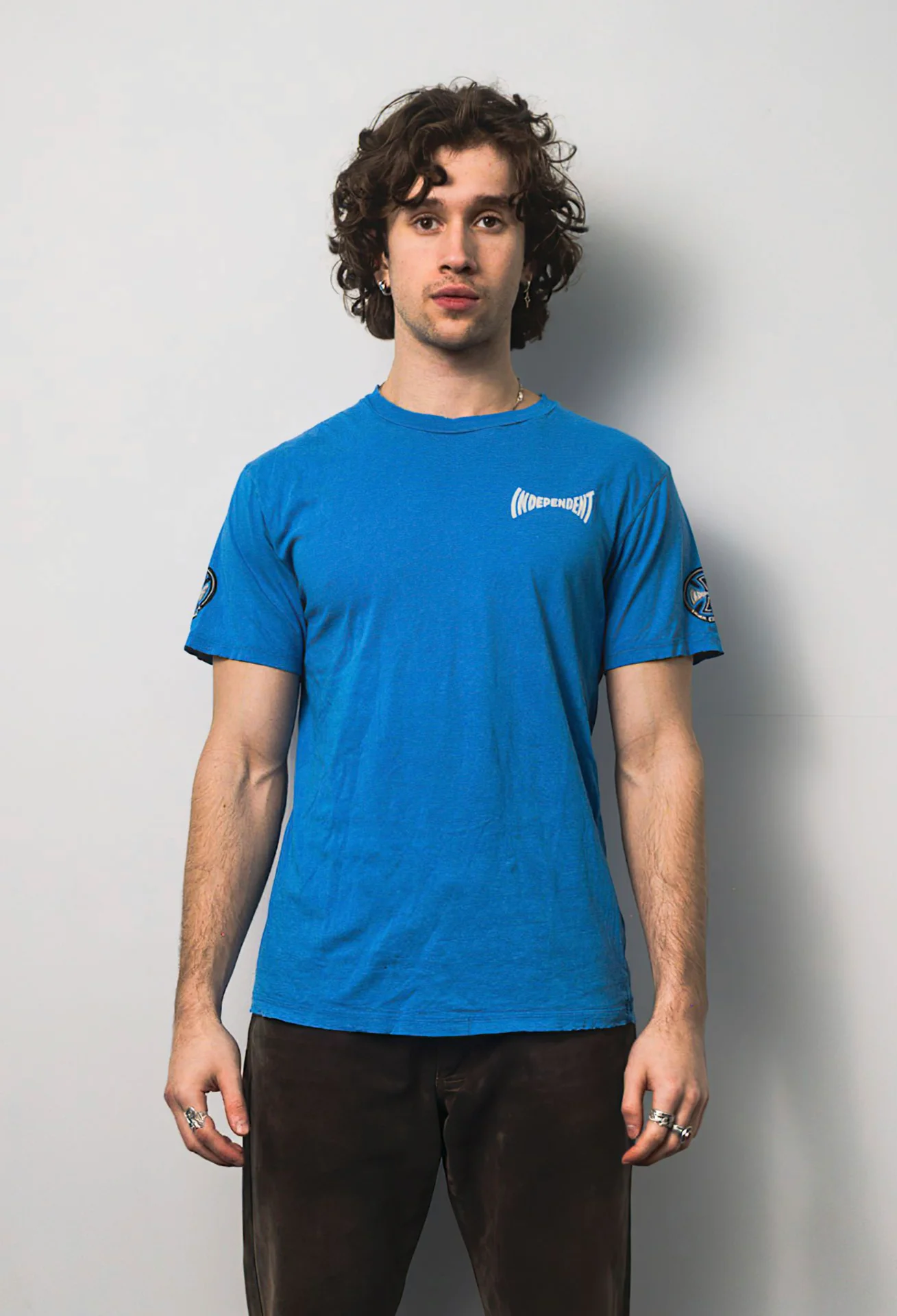 Independent - Blue Tee with print (M)
