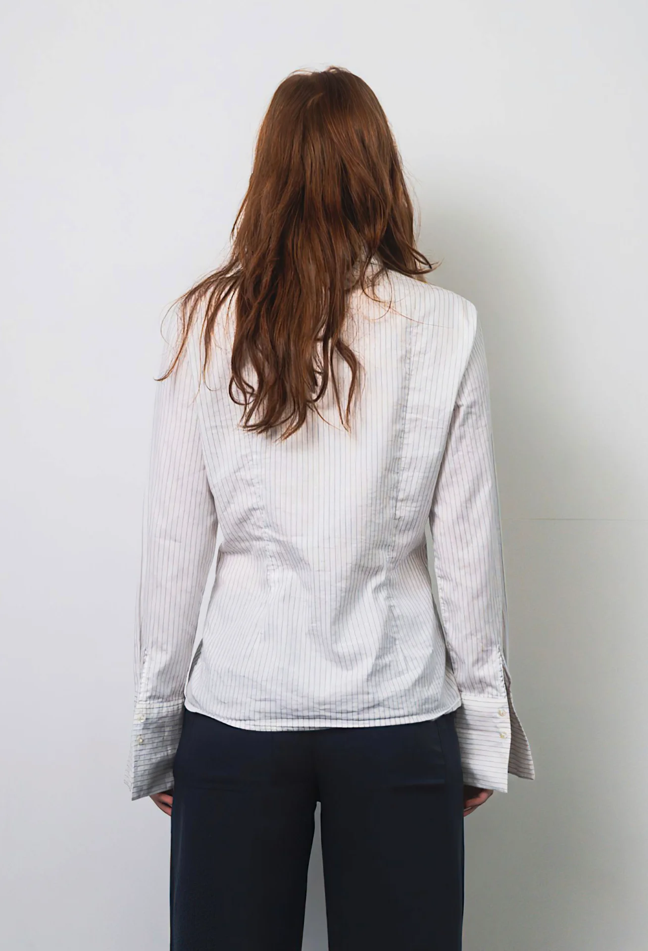 Misstwidd - White Striped Shirt (XS/S)