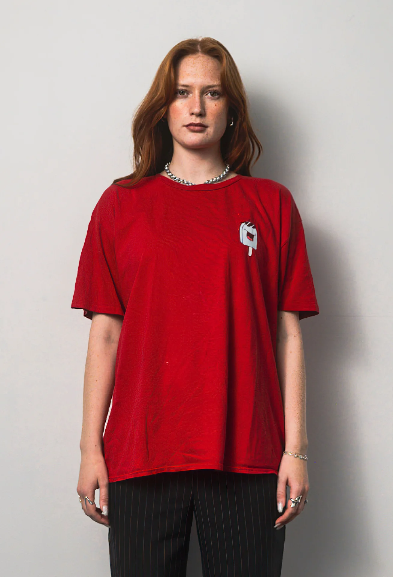 OKYO - Red Tee with print (L)
