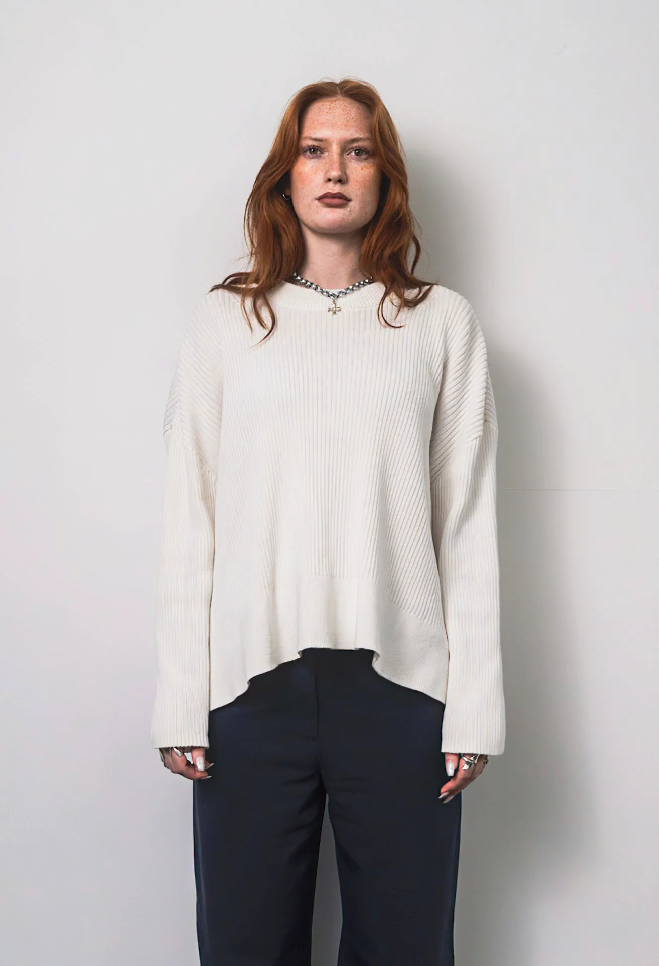 Rodebjer - White Knitted Sweater (M)