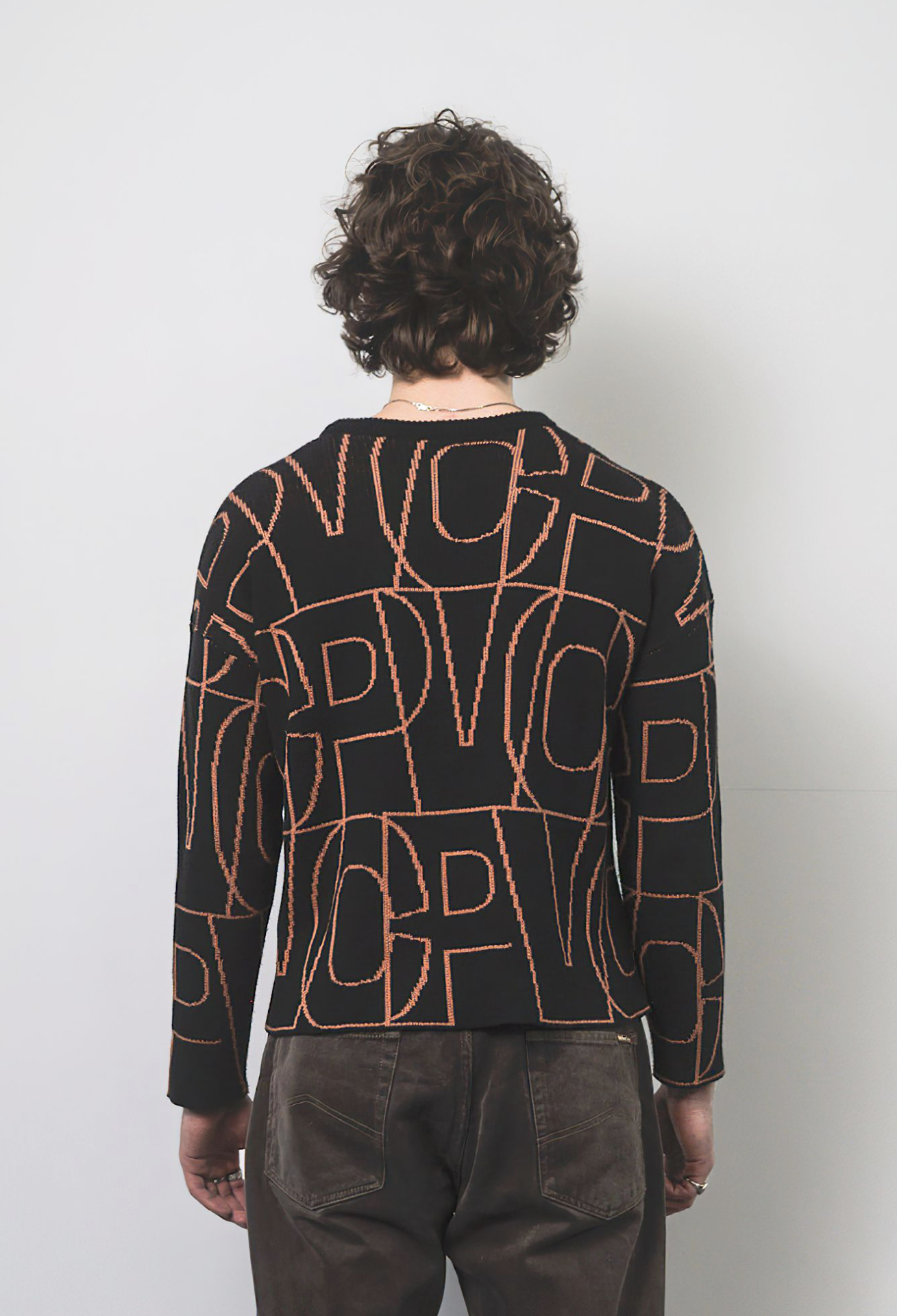 Visual Clothing Project - Knitted Sweater with print (M)