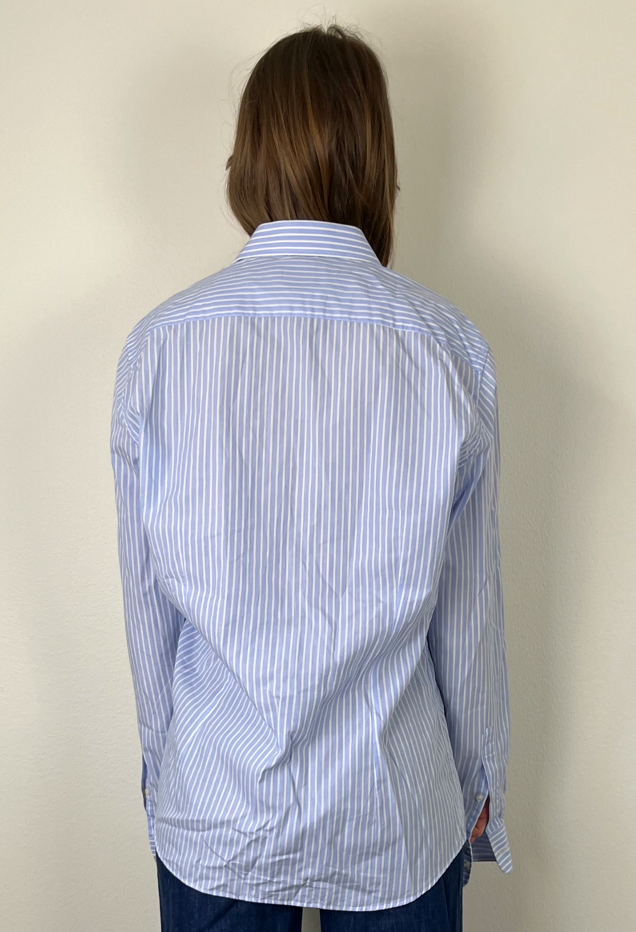 bläck - Blue striped shirt (L)