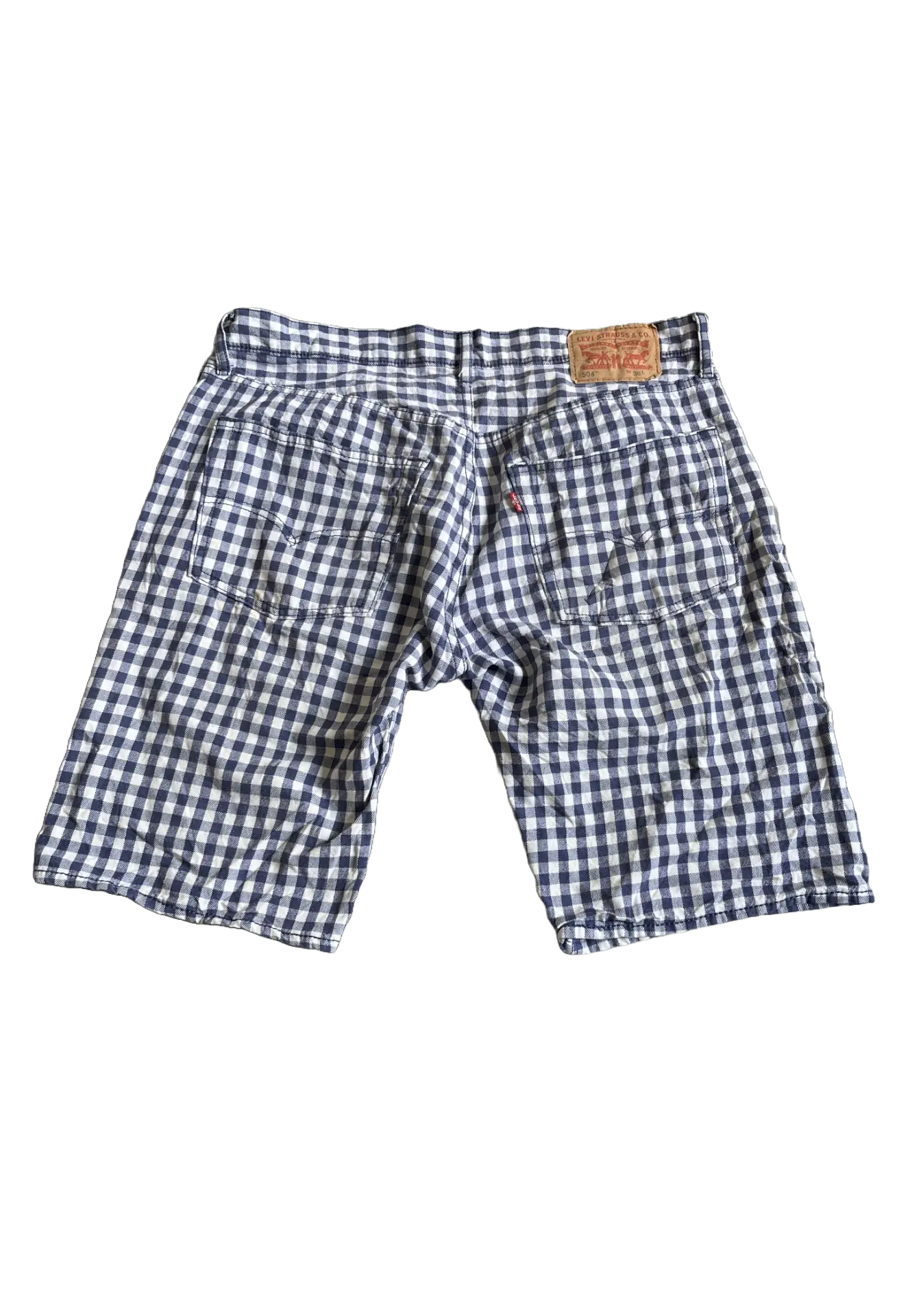 Levi's - Blue Checkered Shorts (W36)